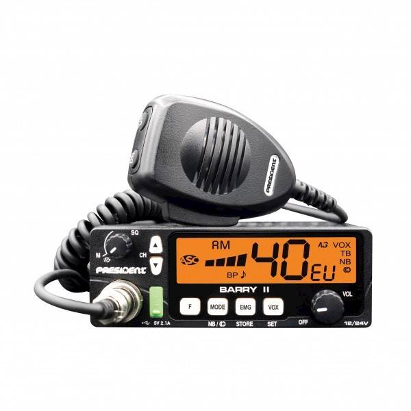 CB radio PRESIDENT BARRY II ASC VOX 12/24V NEW