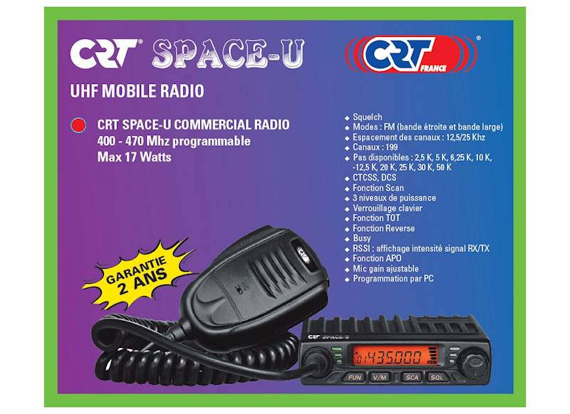 CB radio CRT SPACE COM-U UHF 400-470Mhz