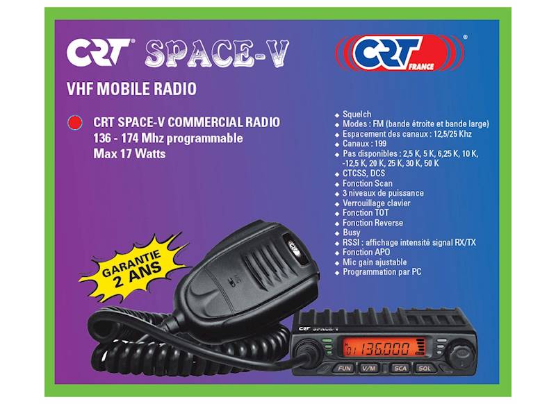 CRT SPACE COM-V VHF 136-174 Mhz
