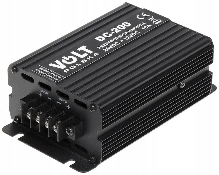 Przetw.DC/DC 24/12V DC-200+USB