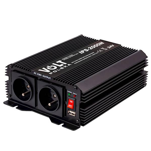 Przetwornica nap.24/230/2000N + USB