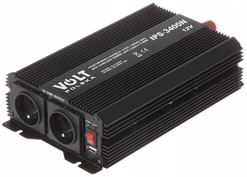 Przetwornica napięcia 12/230/3400 N 1xUSB