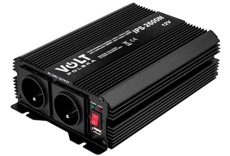 Przetwornica napięcia 12/230V IPS 2600W