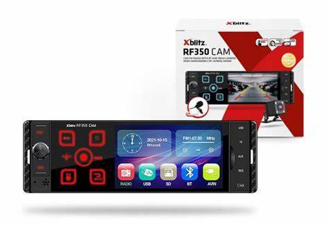 Radio Xblitz RF 350+kamera tył 1 DIN 4" BT/USB/SD