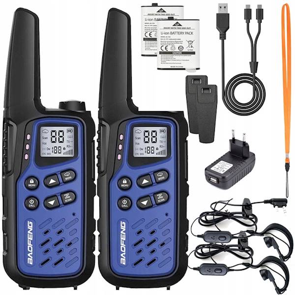 BAOFENG BF-25E DARK BLUE Twin Pack PMR