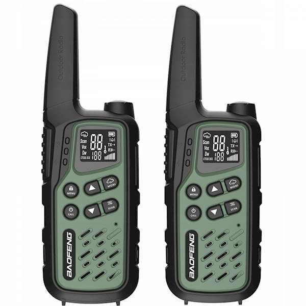 BAOFENG BF-25E GREEN Twin Pack PMR