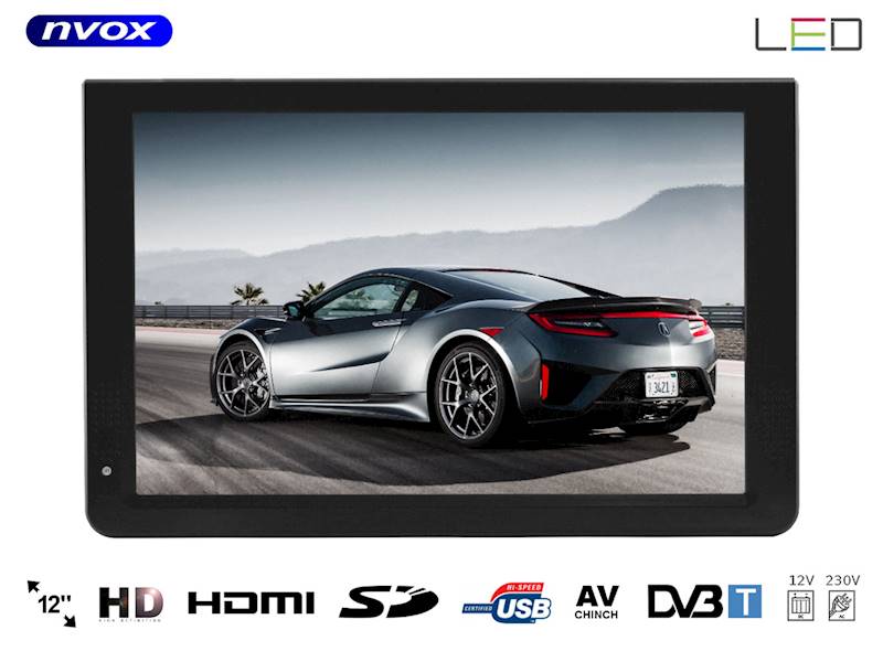 TV NVOX DVBT 12" 12/24/230/V