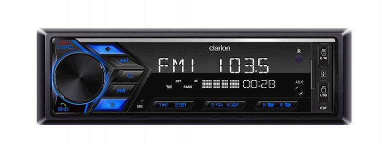 RADIO CLARION P11 USB/BT+PILOT BLUE