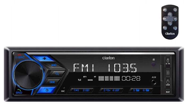 RADIO CLARION P17 z mikrofonem USB/BT+PILOT MULTIC