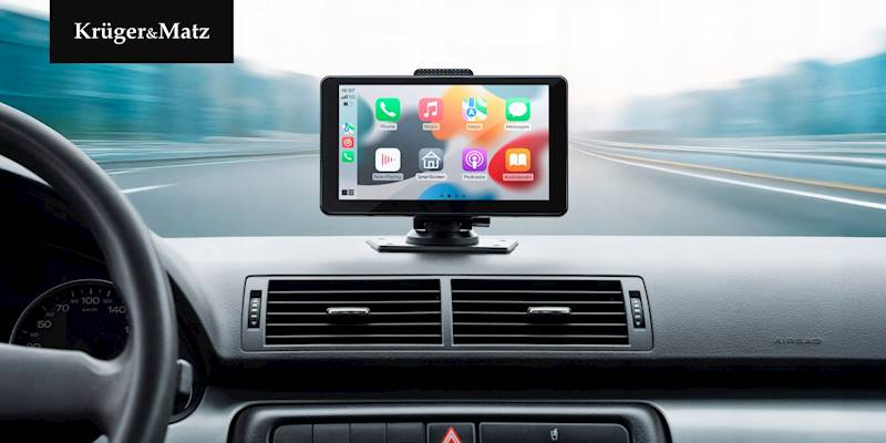 Stacja KRUGER&MATZ 7" ANDROID CARPLAY z kam.cofani