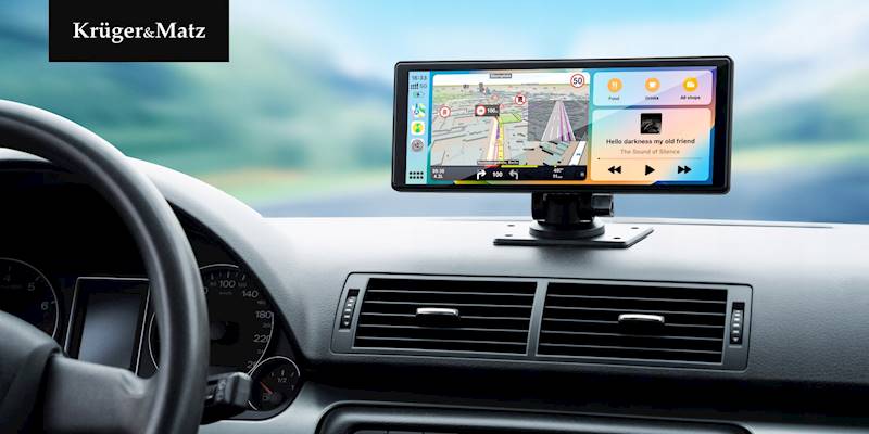 Stacja  KRUGER&MATZ 10" ANDROID CARPLAY DVR z kame