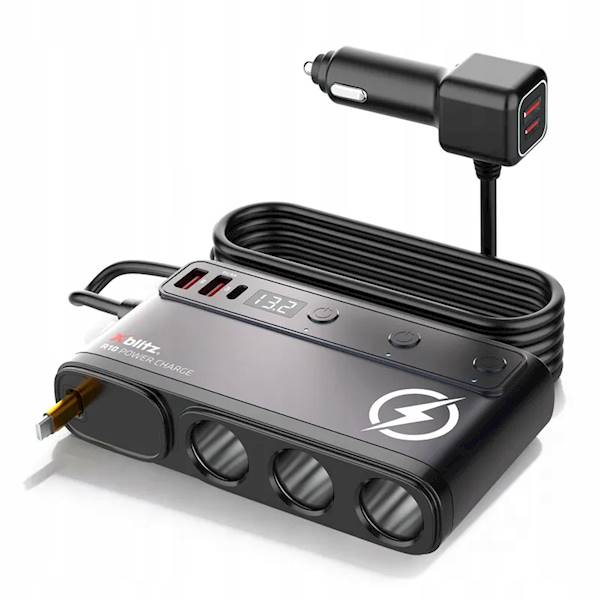 Rozgałęźnik samochodowy Xblitz 12/24V R10 POWER