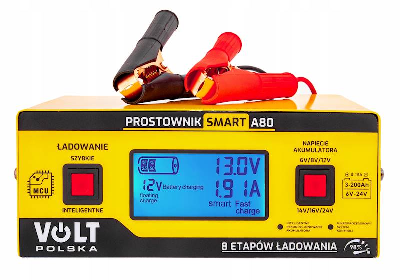 Prostownik SMART 6/12/24V 15A A80