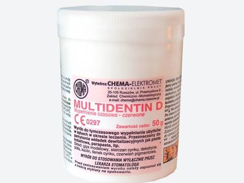 MULTIDENTIN "D" CZERWONA 50G