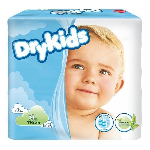 TENA DRY KIDS XL11-25KG    A 30 SZT