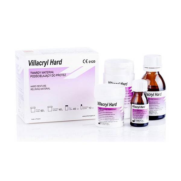 VILLACRYL HARD  ZESTAW 60G+ 40ML+10ML+10ML