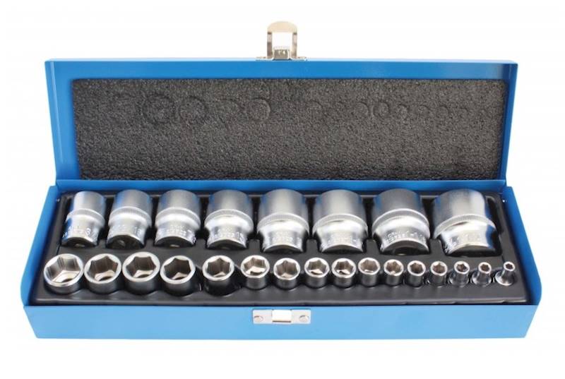 S-MB245 ZESTAW NASADEK CALOWYCH 1/4″ 1/2″ 24 SZT SATRA