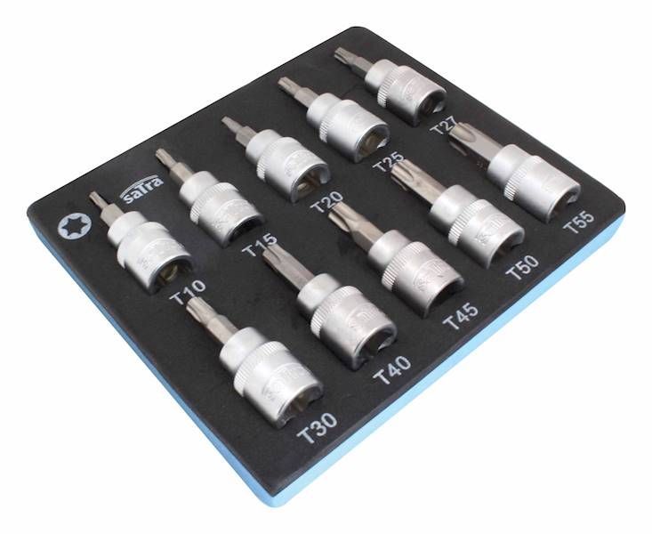 S-H138NT ZESTAW NASADEK TORX 3/8" 10 SZT SATRA