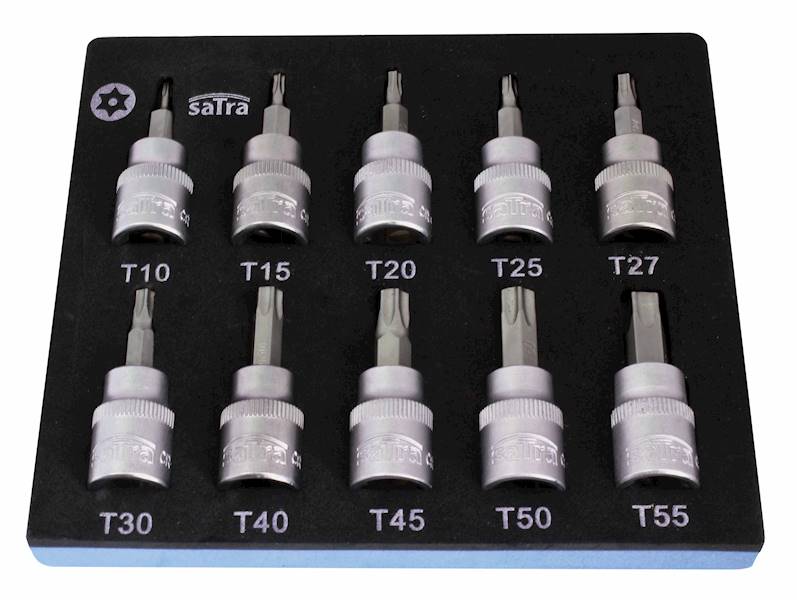 S-H138WT ZESTAW NASADEK TORX TAMPER 3/8" 10 SZT SATRA