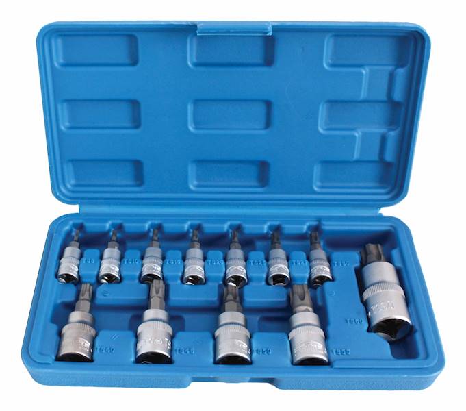S-H125WT ZESTAW NASADEK TORX 5-KT 1/4″ 3/8″ 1/2″ 12 SZT SATRA