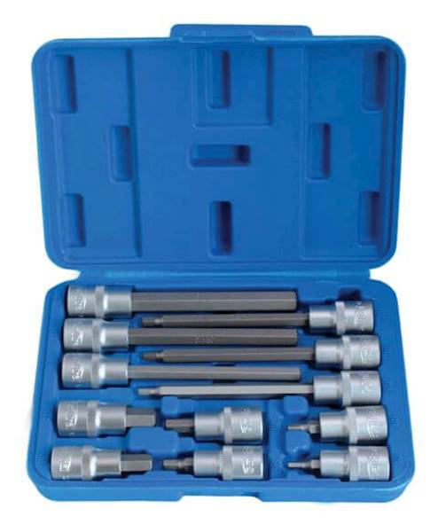 S-SH1212L ZESTAW NASADEK DŁUGICH HEX 1/2" 12 SZT SATRA