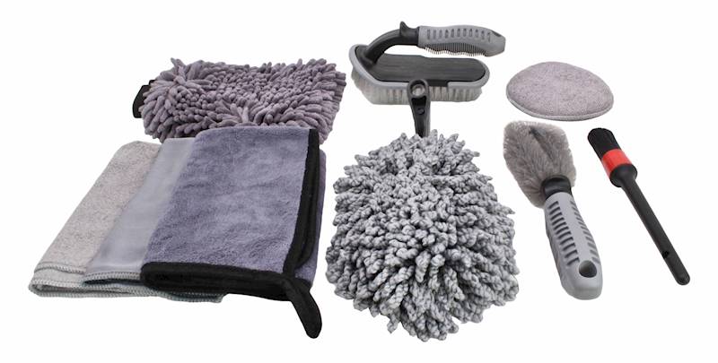 S-CL9SET ZESTAW DETALINGOWY DO PIELĘGNACJI SAMOCHODU 9 SZT SATRA