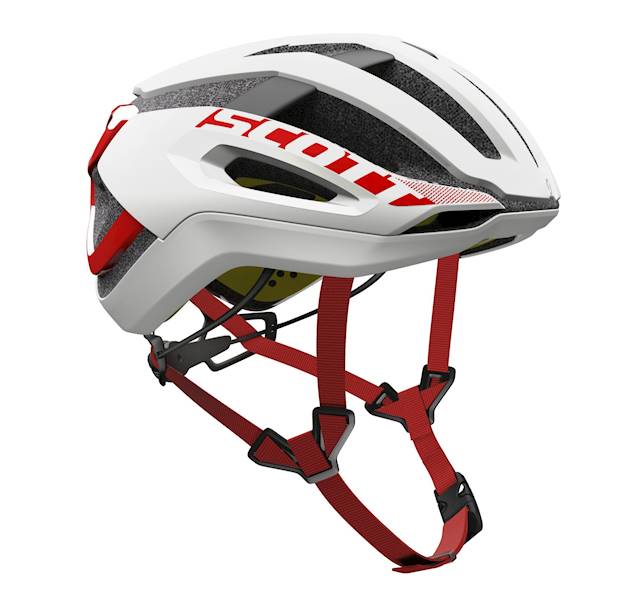 KASK SCOTT CENTRIC PLUS L WHITE/RED