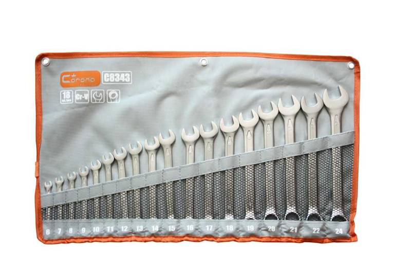 KLUCZE PŁASKO-OCZKOWE 6-24mm 16szt "RICHMANN" C8343