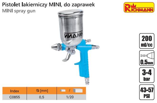 PISTOLET LAKIERNICZY F-2 MINI C0855
