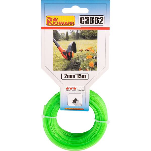 ŻYŁKA DO PODKASZARKI "GWIAZDKA" 2mm*15m RICHMANN C3662