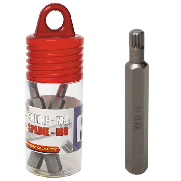BIT 3/8" SPLINE M18X75mm Z OTWOREM C3348