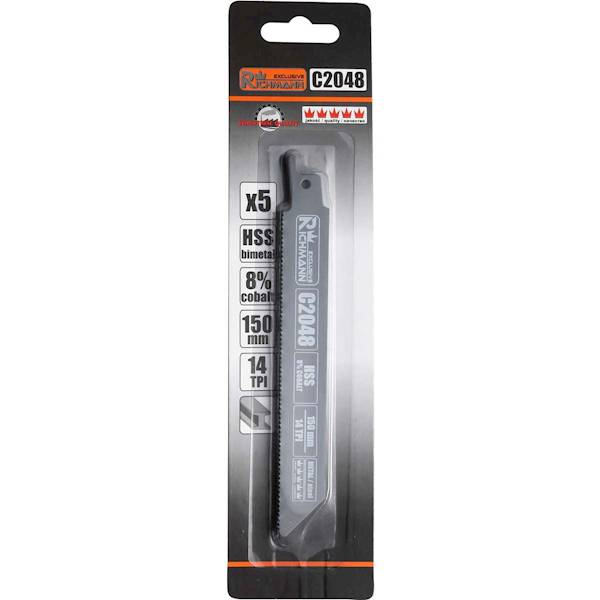 BRZESZCZOT DO LISICY DO METALU HSS-KOBALT 150mm 14 TPI KPL 5szt RICHMANN C2048
