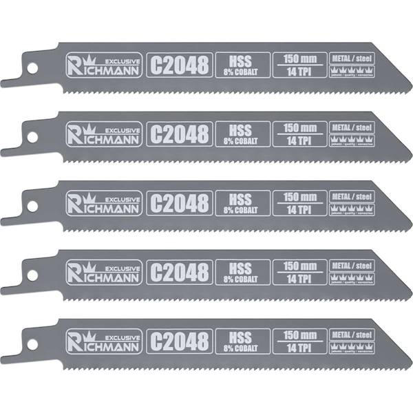BRZESZCZOT DO LISICY DO METALU HSS-KOBALT 150mm 14 TPI KPL 5szt RICHMANN C2048