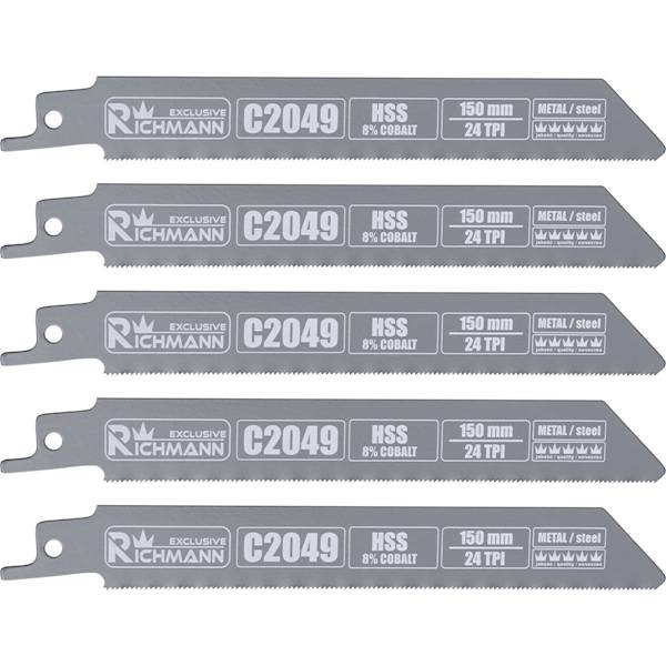 BRZESZCZOT DO LISICY DO METALU HSS-KOBALT 150mm 24 TPI KPL 5szt RICHMANN C2049