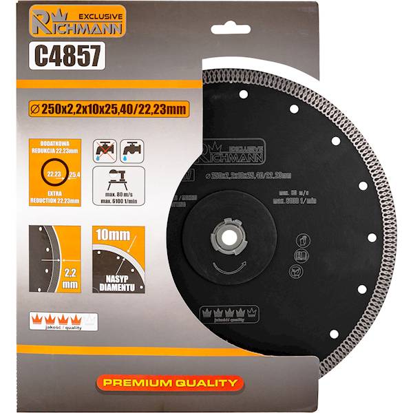 TARCZA DIAMENTOWA "SLIM" 250x25,4 " CORONA " C4857