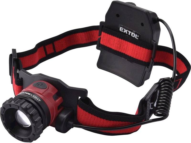 LATARKA CZOŁOWA LED 10W 450lm AKUMULATOROWA " EXTOL " 43190