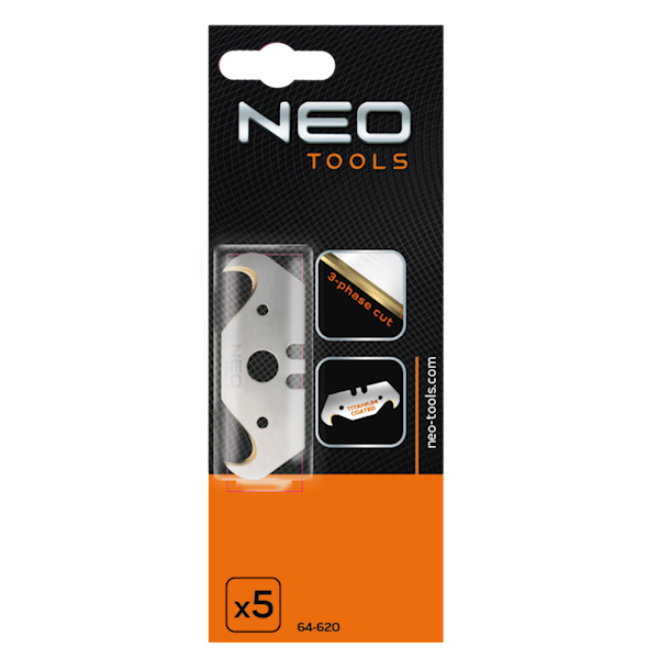 OSTRZA HAKOWE TYTAN 5szt "NEO"