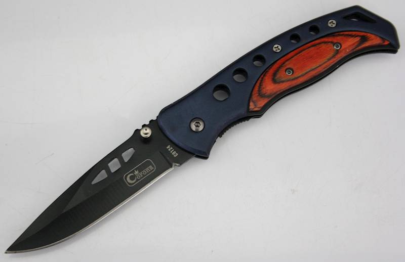 NÓŻ MONTERSKI SKŁADANY CZARNY 205mm RICHMANN C9124