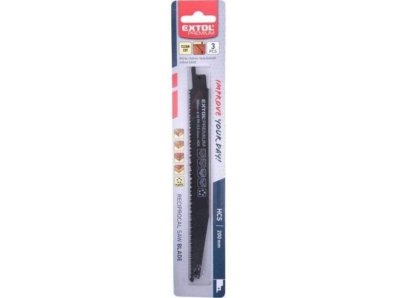 BRZESZCZOTY DO LISICY DREWNO 200mm 3szt. " EXTOL PREMIUM " 8806101