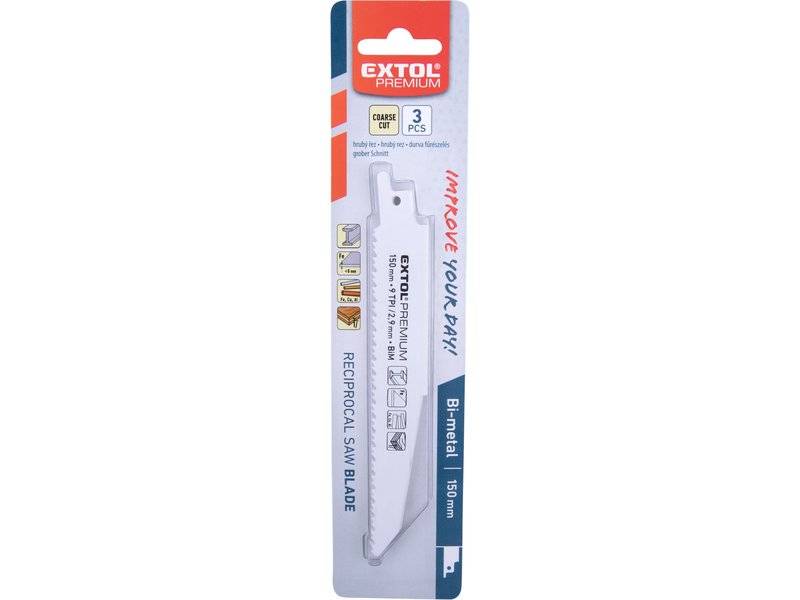 BRZESZCZOTY DO LISICY BI-METAL METAL 150mm / 9 ZĘBÓW 3szt. 8806203
