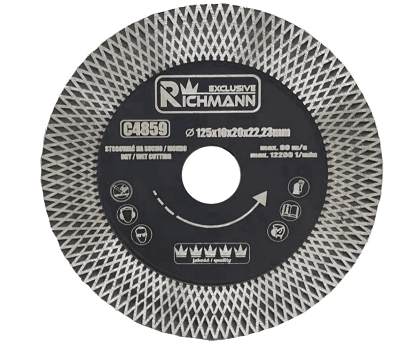 TARCZA DIAMENTOWA "SLIM" CIĘCIE+SZLIFOWANIE KRAWĘDZI 125mm  "CORONA" C4859