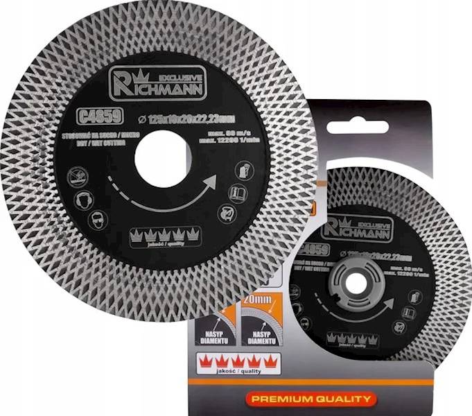 TARCZA DIAMENTOWA "SLIM" CIĘCIE+SZLIFOWANIE KRAWĘDZI 125mm  "CORONA" C4859