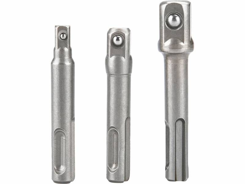 REDUKCJE ADAPTERY SDS PLUS 1/4" NA KWADRAT 1/4 , 3/8 , 1/2 KPL 3el. EXTOL 8819695