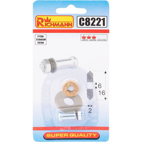 KÓŁKO DO CIĘCIA GLAZURY 16x6x2mm TYTANOWE C8221