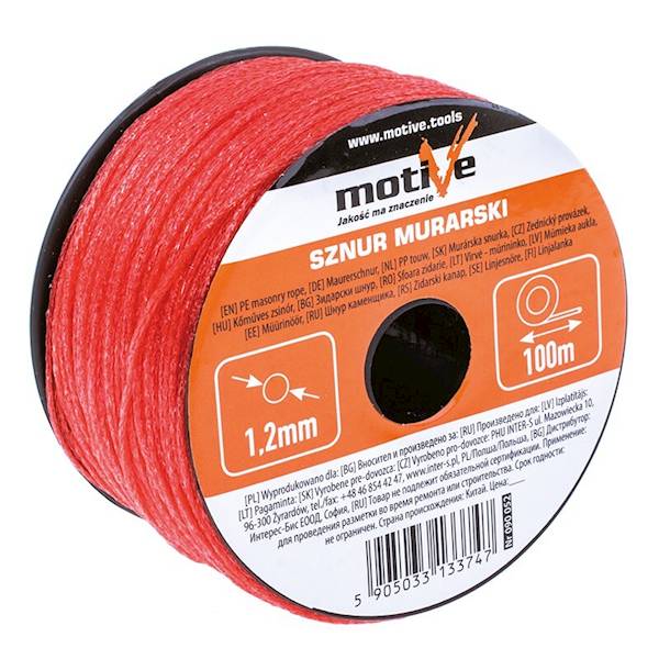 SZNUREK MURARSKI 100m X 2mm " MOTIVE "