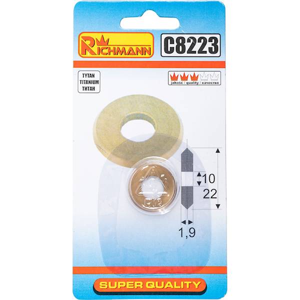 KÓŁKO DO CIĘCIA GLAZURY 22 x 10 x 1,9 mm TYTANOWE C8223