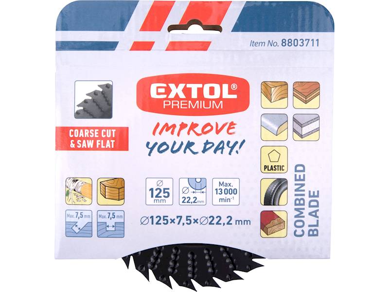 PIŁA TARNIK NA SZLIFIERKĘ KĄTOWĄ 125mm EXTOL PREMIUM 8803711
