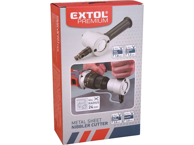 PRZYSTAWKA NA WIERTARKĘ DO CIĘCIA BLACHY " EXTOL " 8813651