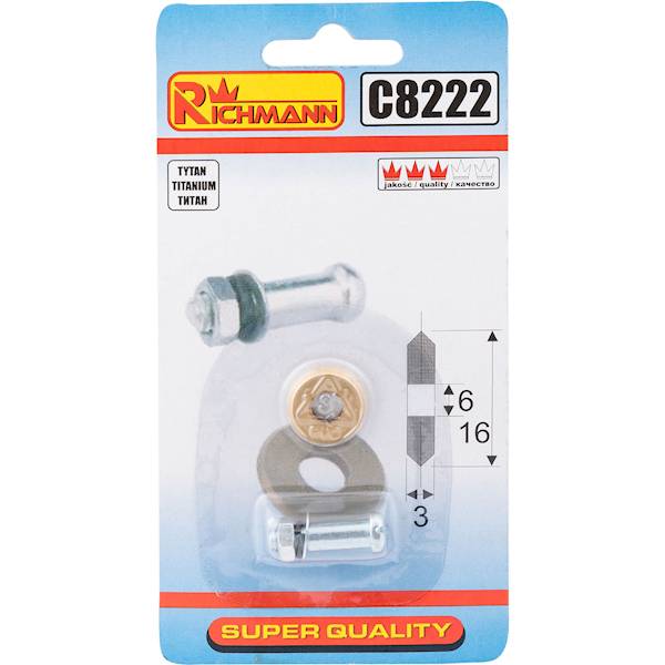 KÓŁKO DO CIĘCIA GLAZURY 16x6x3mm TYTANOWE C8222