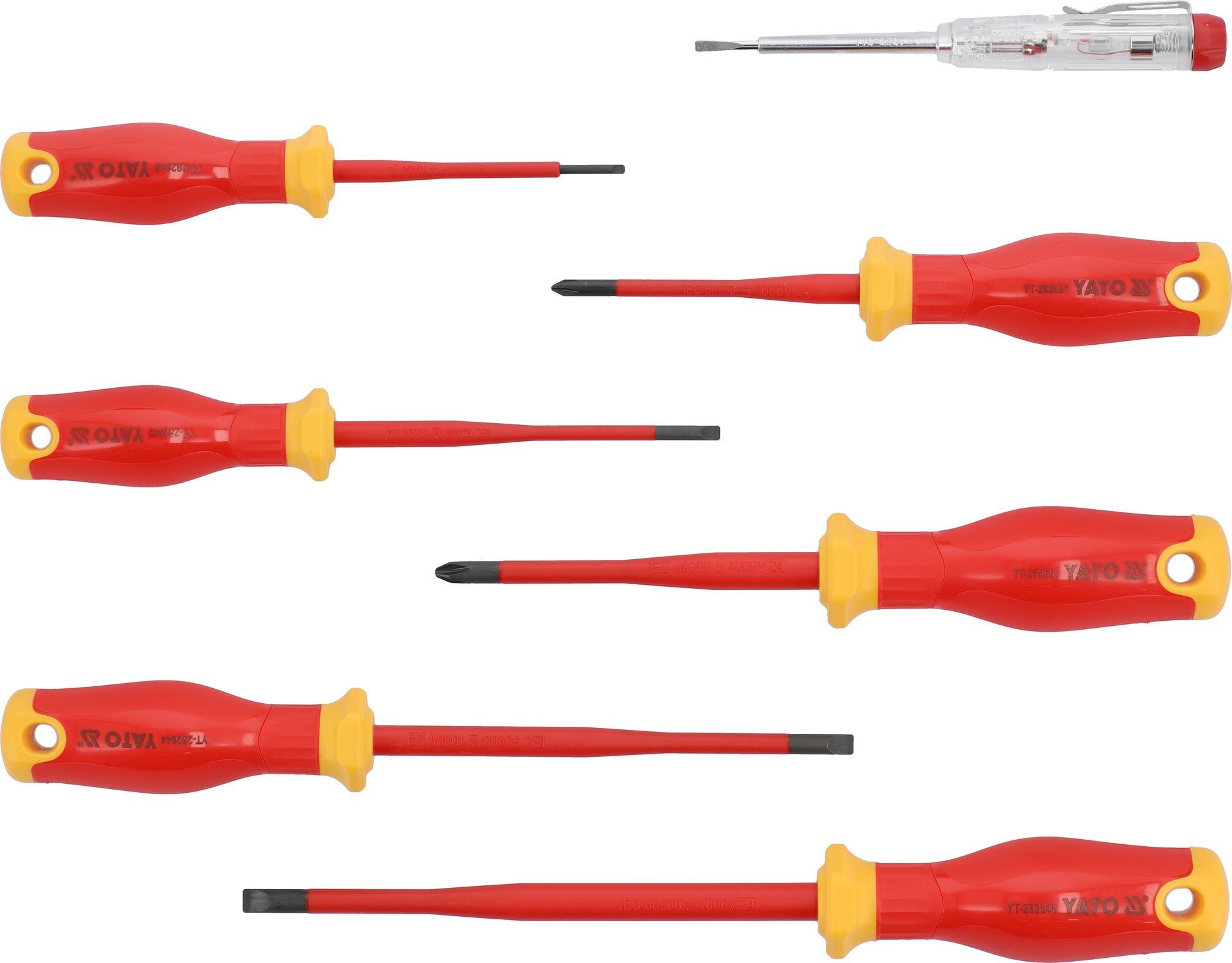 WKRĘTAKI IZOLOWANE EXTRA SLIM 7 SZT. 1000V " YATO "